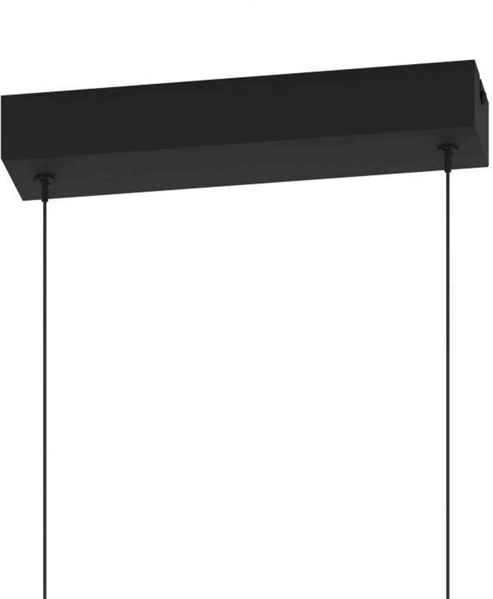 Eglo Caranacoa Hanglamp LED 78cm - 3 Lichtpunten - Zwart/Wit