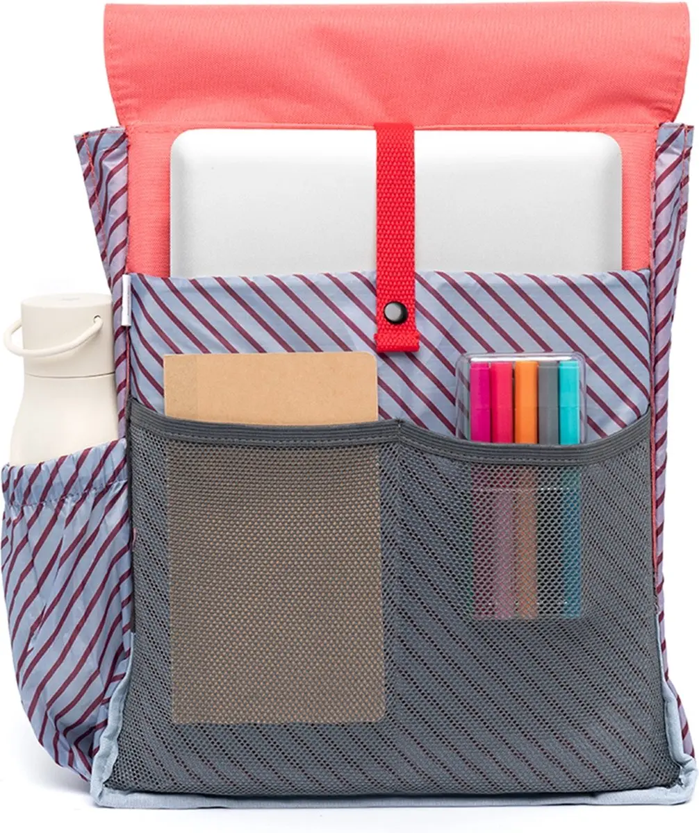 Lefrik Handy Mini Stripes Laptophoes - 13 inch - Rood