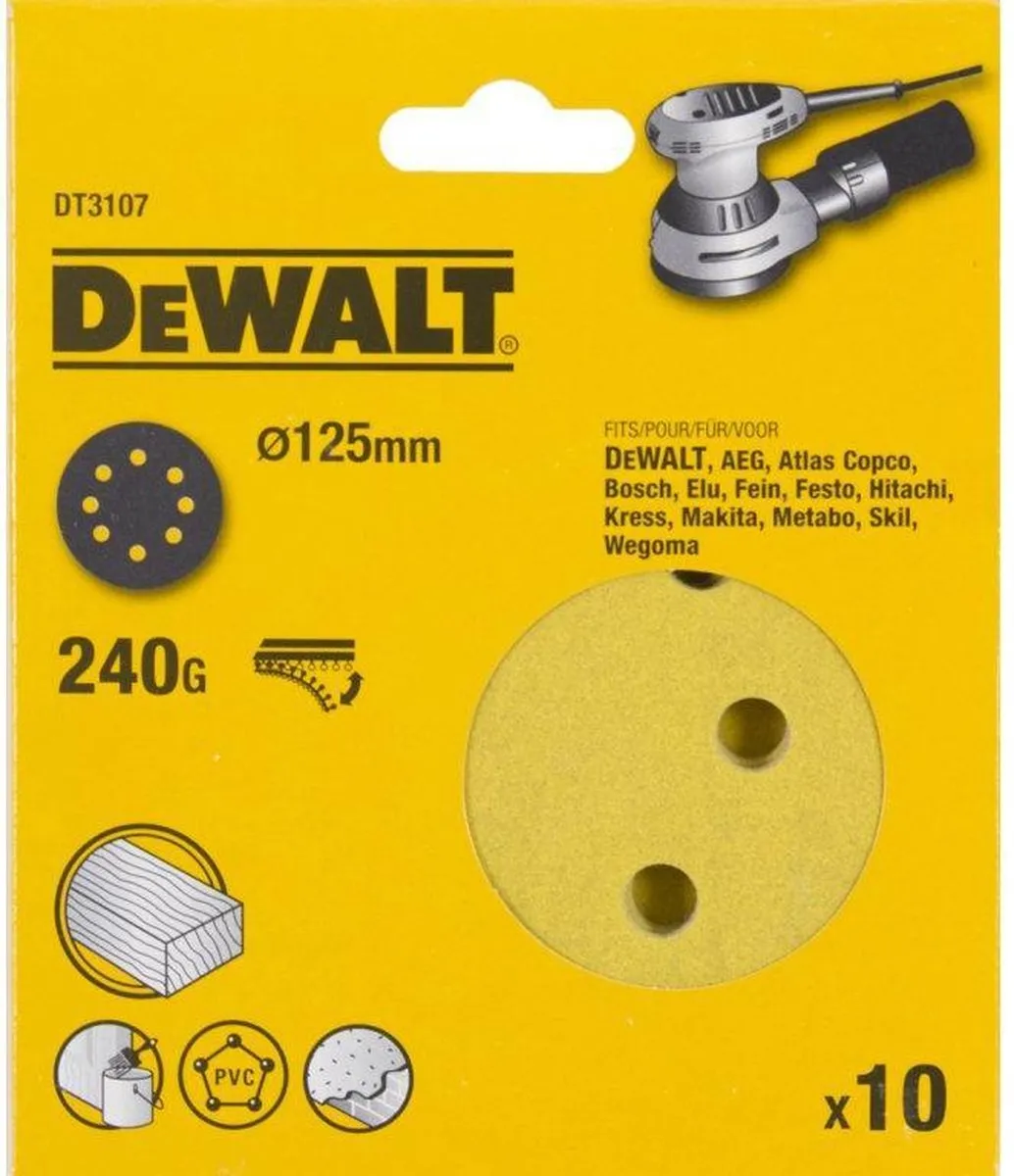 DeWalt DT3107 P240 Schuurschijf 125mm