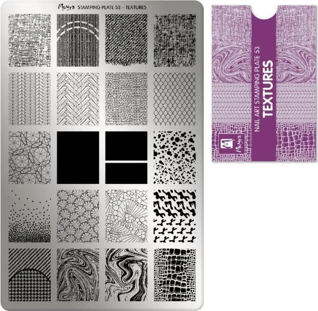Moyra Stamping Plate 53 Textures