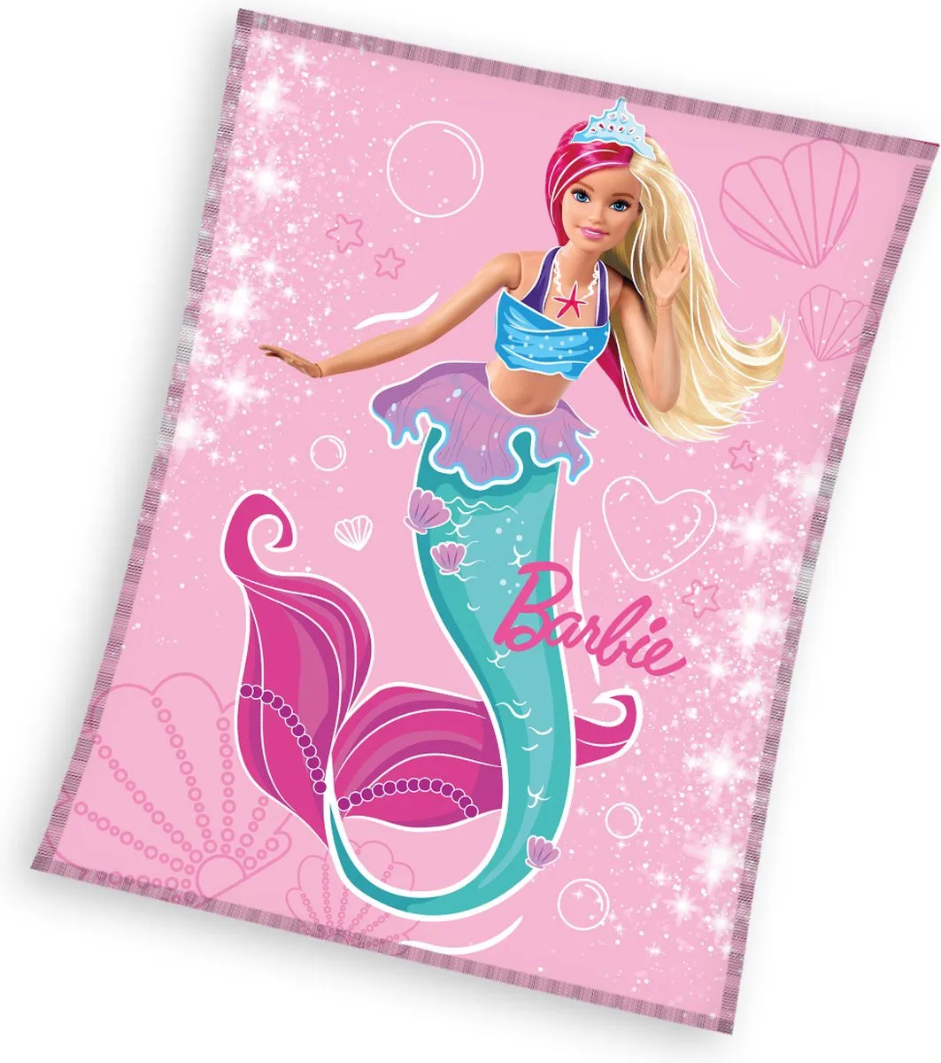 Barbie Fleece Plaid 130x170cm