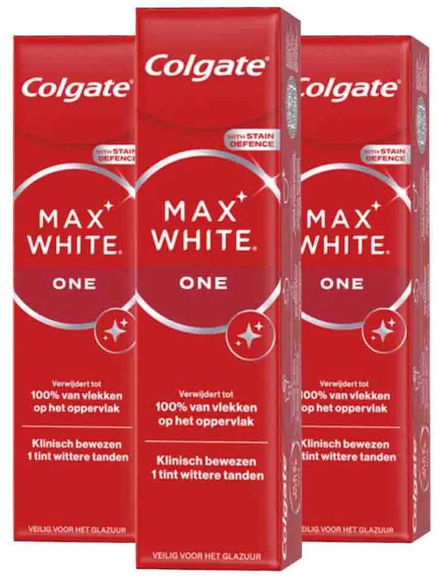 Colgate Max White One Tandpasta 75ml - 3 Stuks