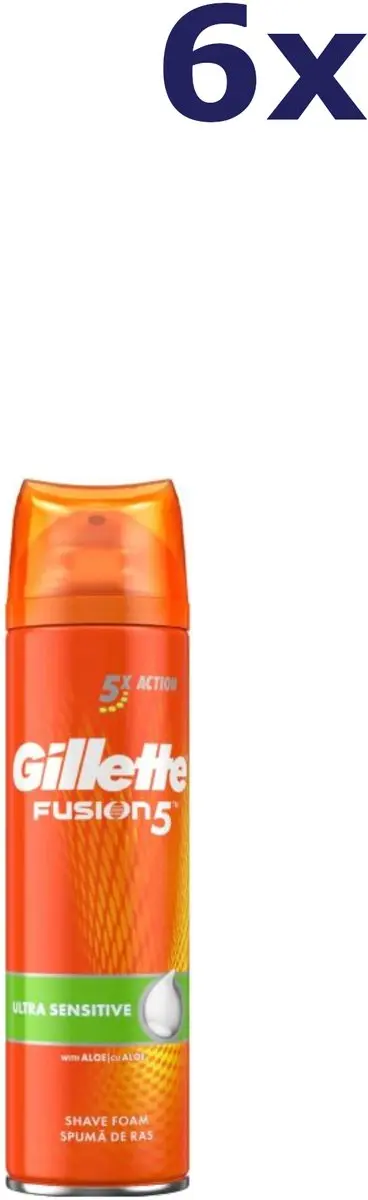 Gillette Fusion Sensitive Skin Scheerschuim 250ml