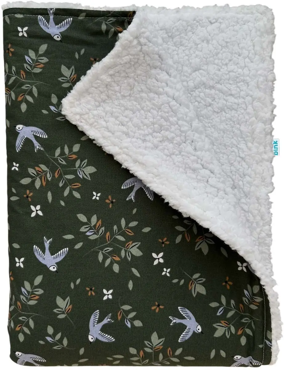 BINK Bedding Wiegdeken Merel/Sherpa