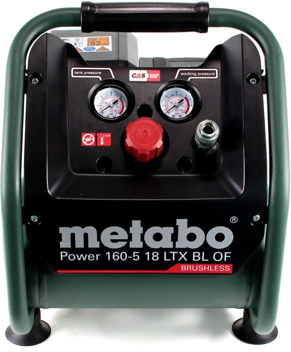 Metabo Power 160-5 18 LTX BL Compressor - 8,0 bar - 5L - 8,0 Ah