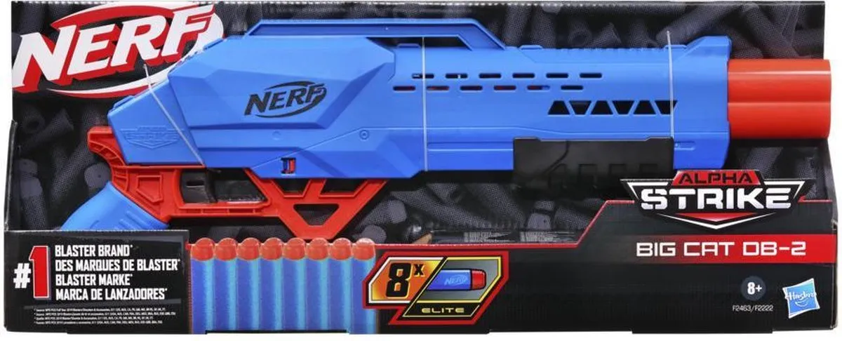 Nerf Alpha Strike Big Cat DB-2 - Blauw/Rood