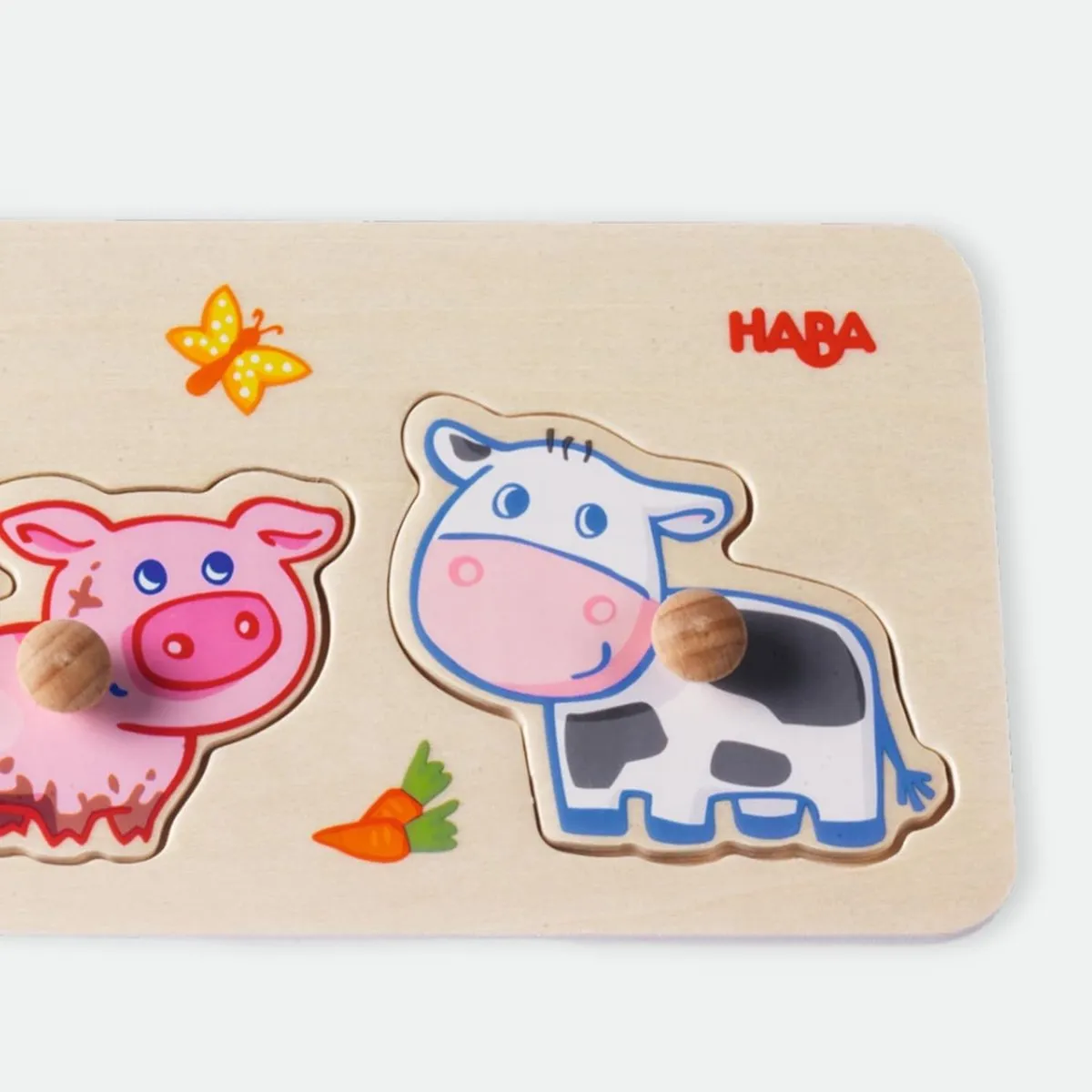Haba Houten Puzzel Jongen op de Boerderij - 10 Stuks