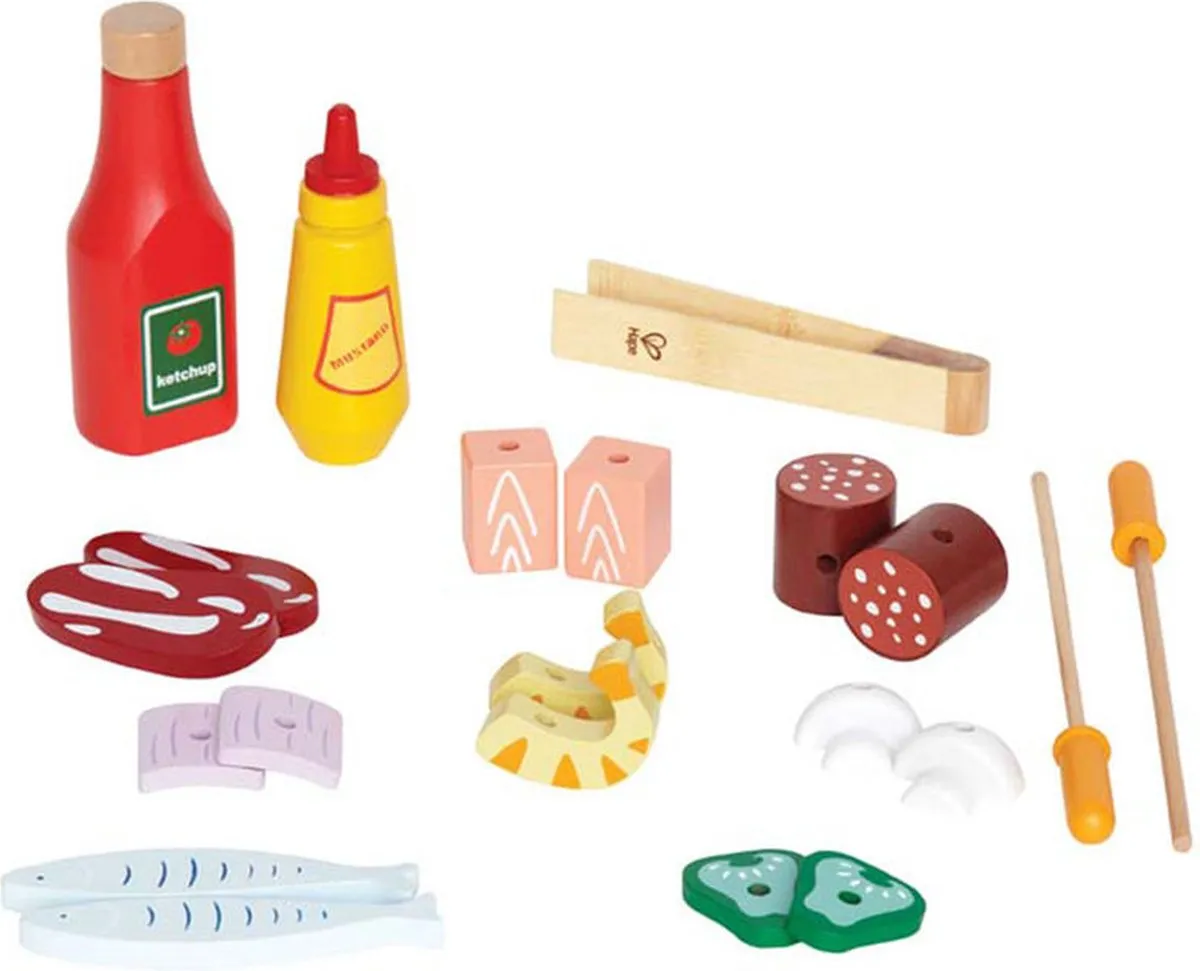Hape Houten Barbecue Speelgoed - Multicolor