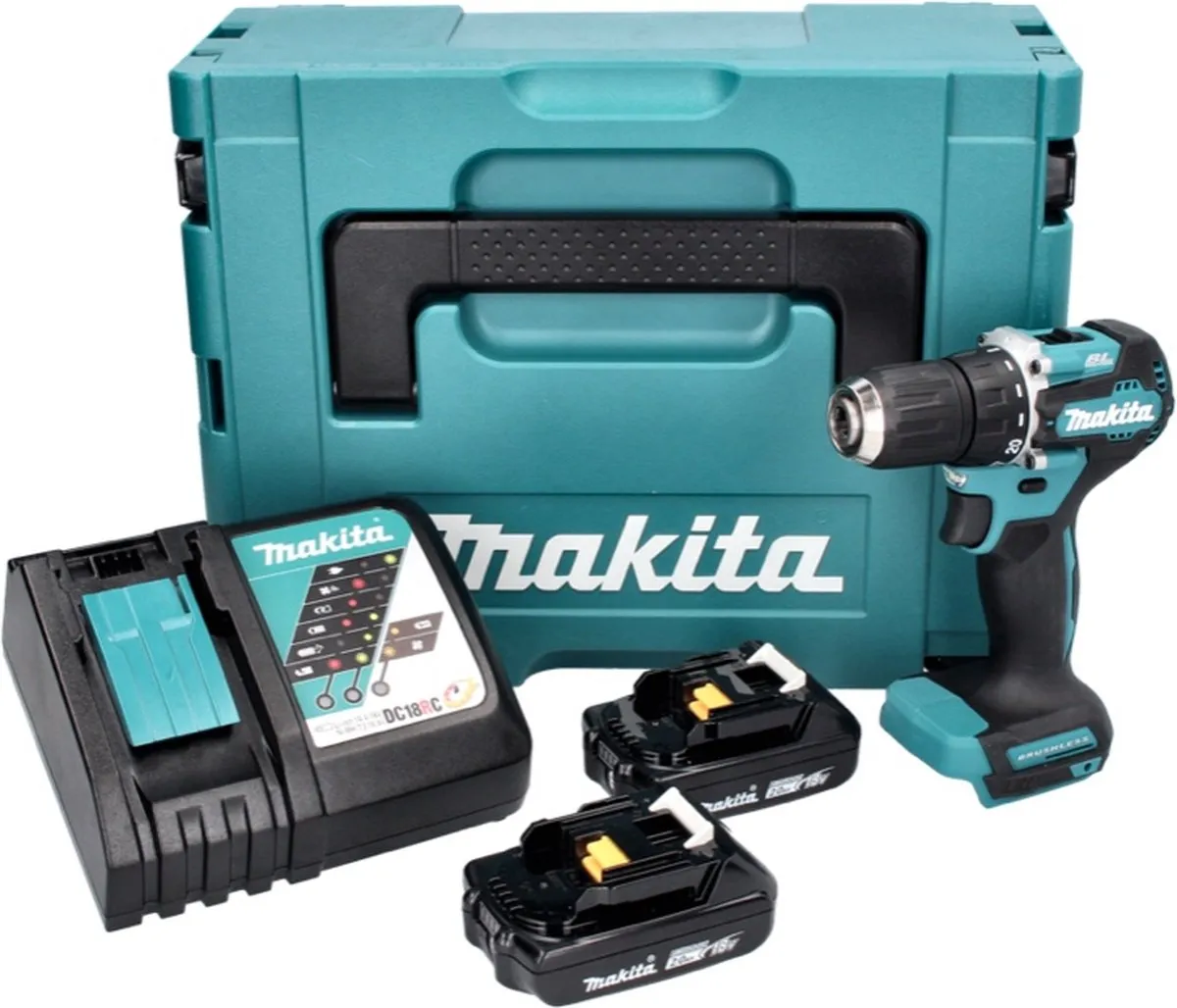 Makita DDF487RAJ Accu Schroefboormachine 18V - 2 Stuks
