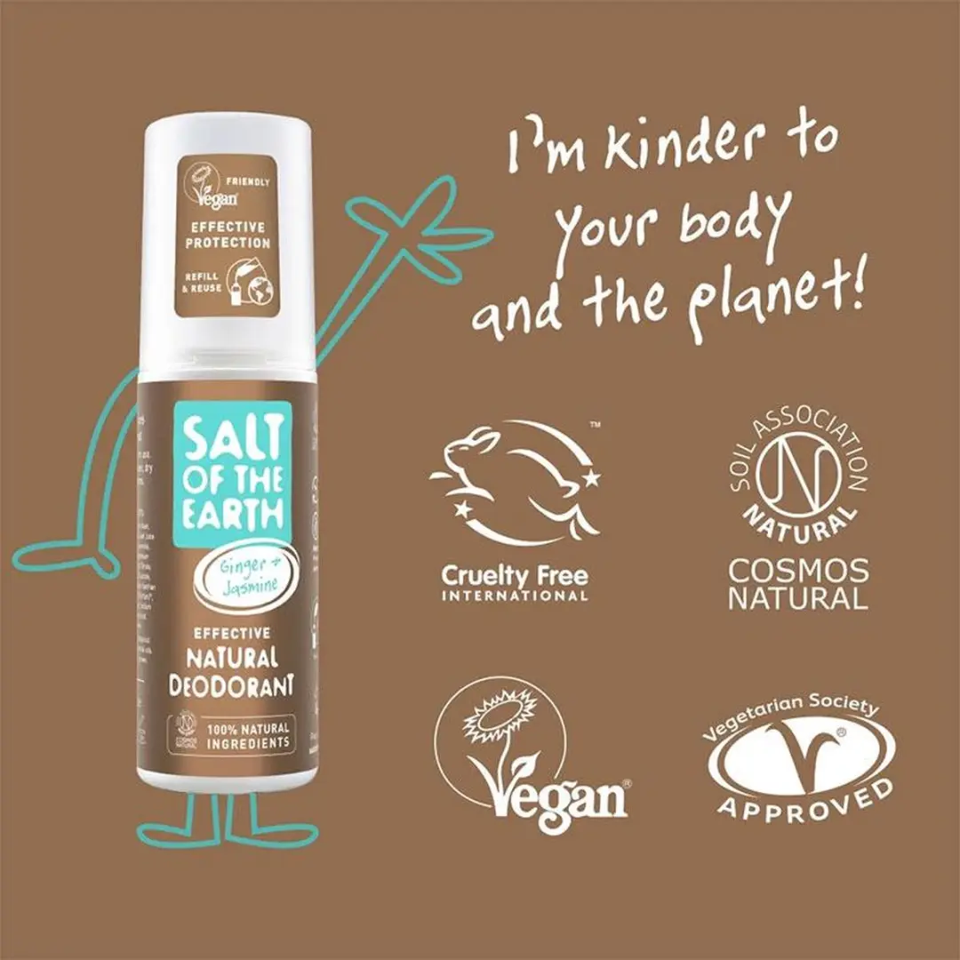 Salt of the Earth Ginger & Jasmine Deo Spray 100ml