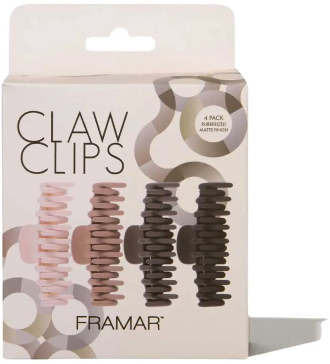 Framar Claw Clips Neutral - 4 Stuks