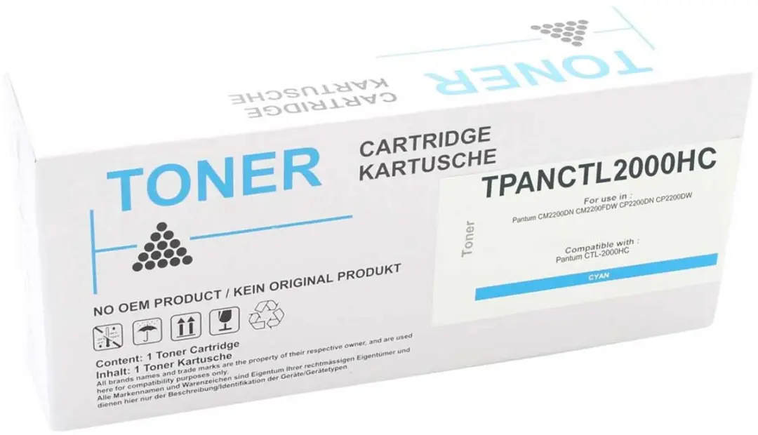 Panasonic TPANCTL2000HC Toner Cyaan 3.500 Pagina's