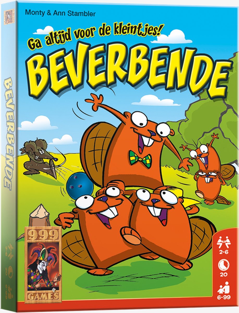 999 Games - Beverbende - Kaartspel - Tactisch geheugenspel - Familiespel - Gezelschapsspel - Educatief spel - vanaf 6 jaar - Klein cadeautje