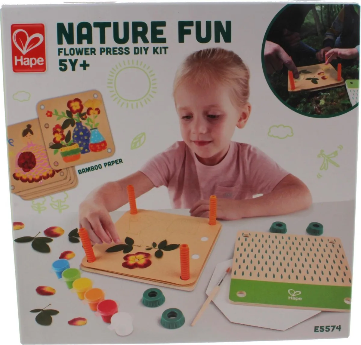 Hape Kunst-Set Blumenpresse - Veelkleurig - afbeelding 6 van 6
