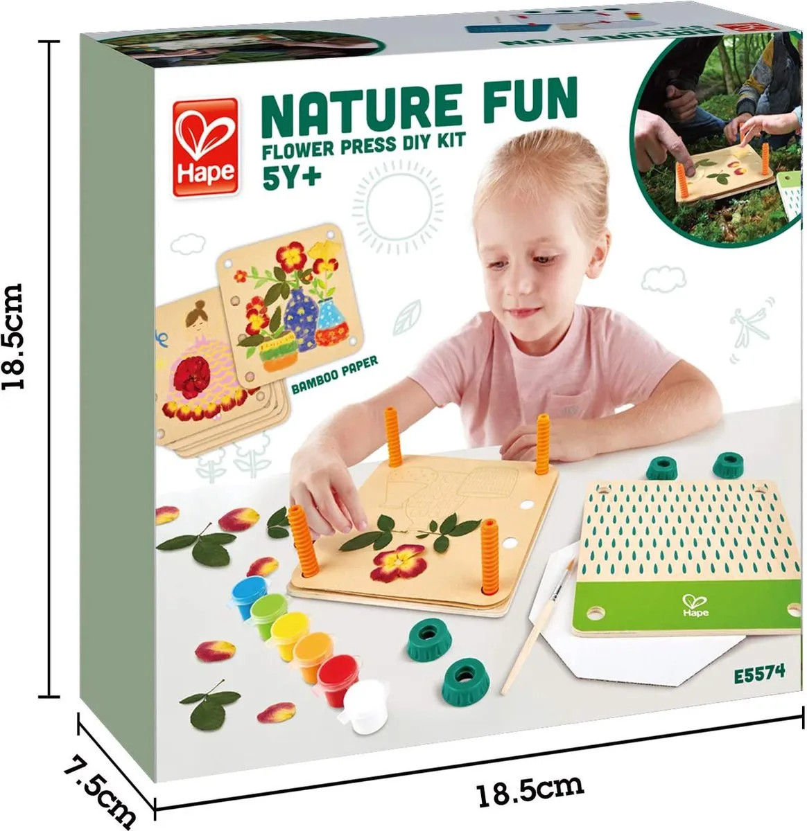 Hape Kunst-Set Blumenpresse - Veelkleurig