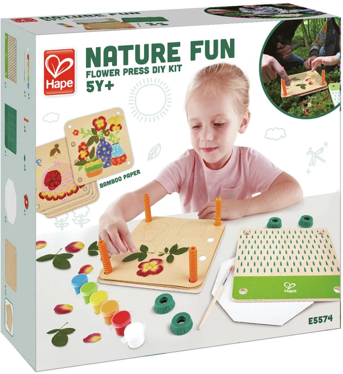 Hape Kunst-Set Blumenpresse - Veelkleurig