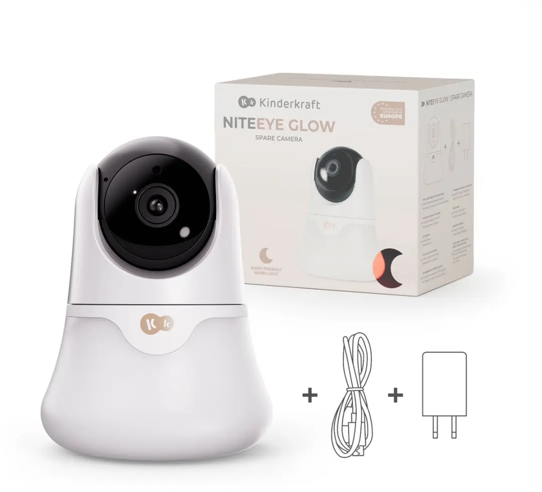 KinderKraft NITEEYE GLOW Extra Camera Babyfoon - Full HD - Wit