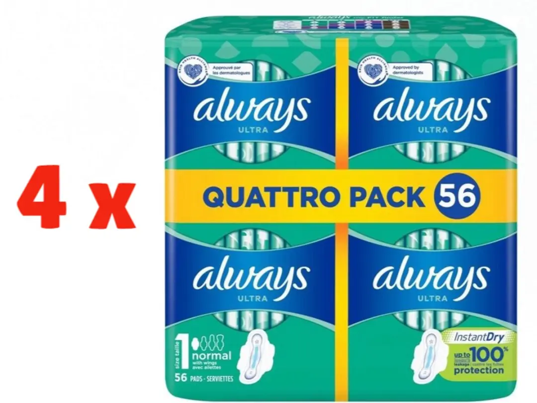 Always Ultra Normal Plus Maandverband - 224 Stuks
