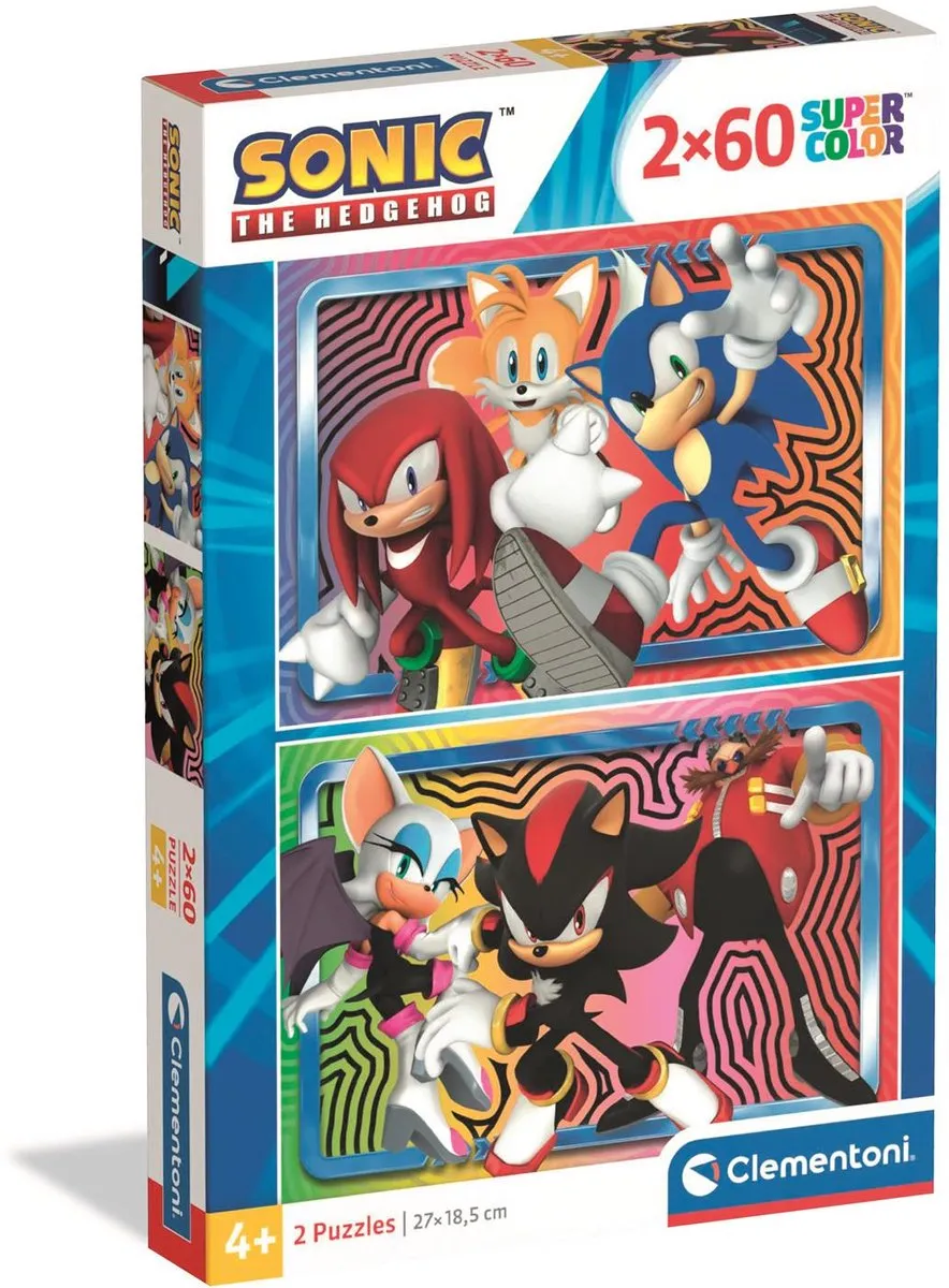 Clementoni Sonic Puzzel 120 Stuks