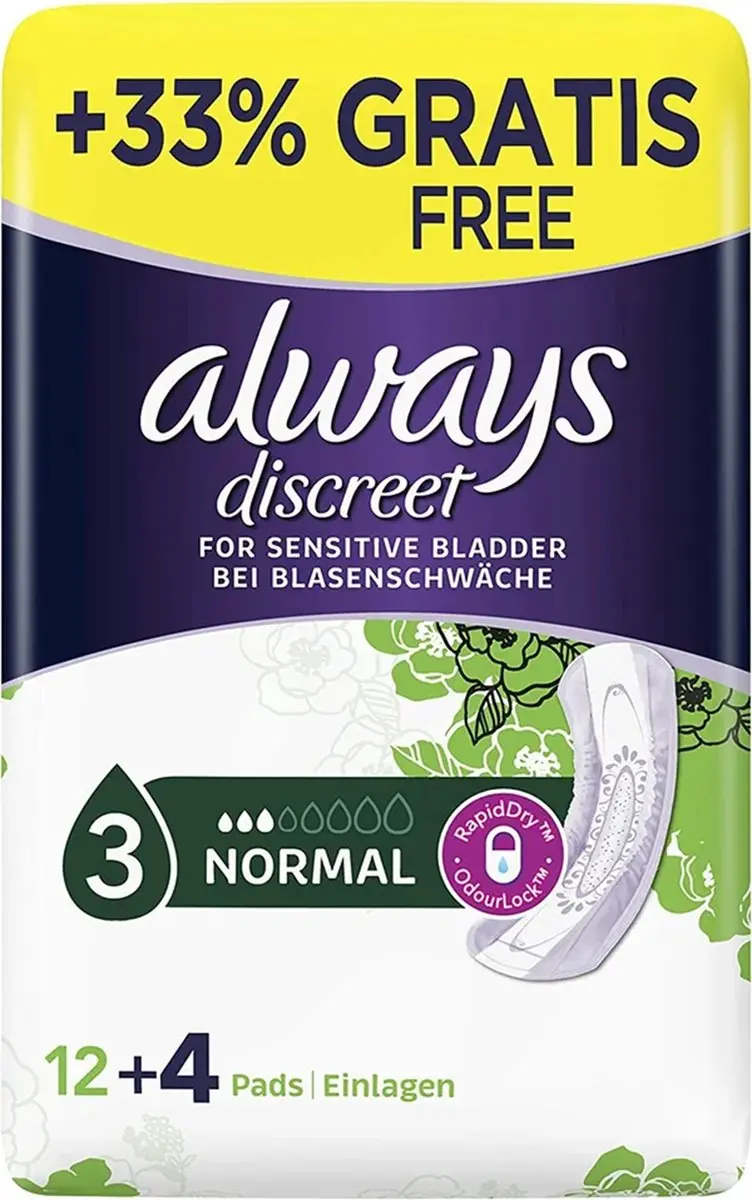 Always Discreet Maandverband 16 Stuks