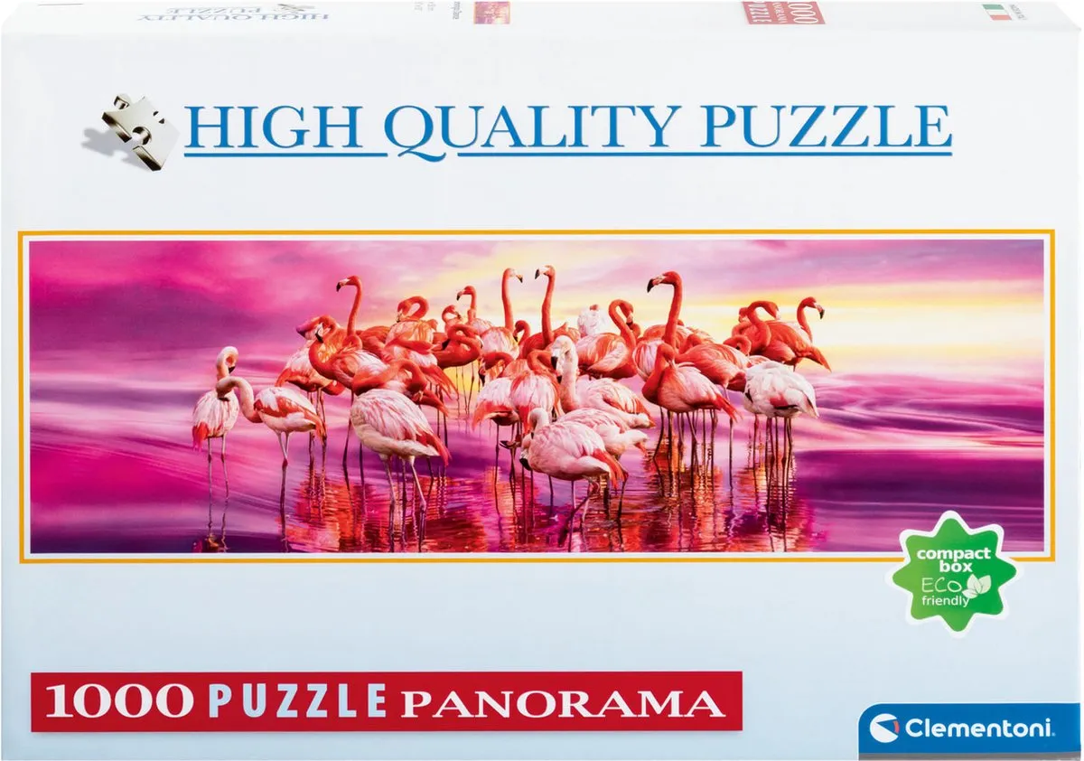 Clementoni Flamingo's Panorama Puzzle 1.000 Stuks