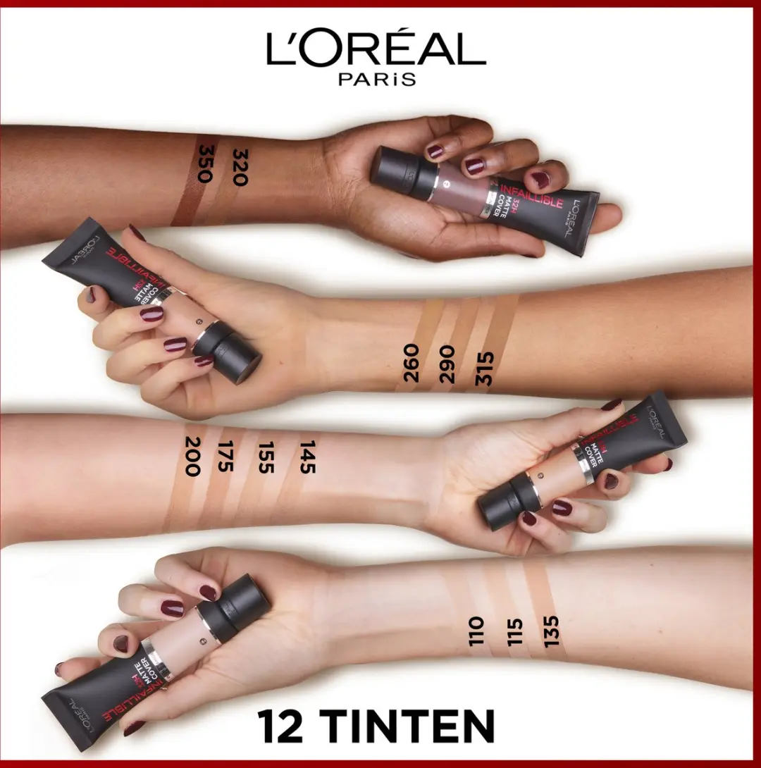 L'Oréal Paris Infaillible 32H Matte Cover Foundation 155 - 30ml