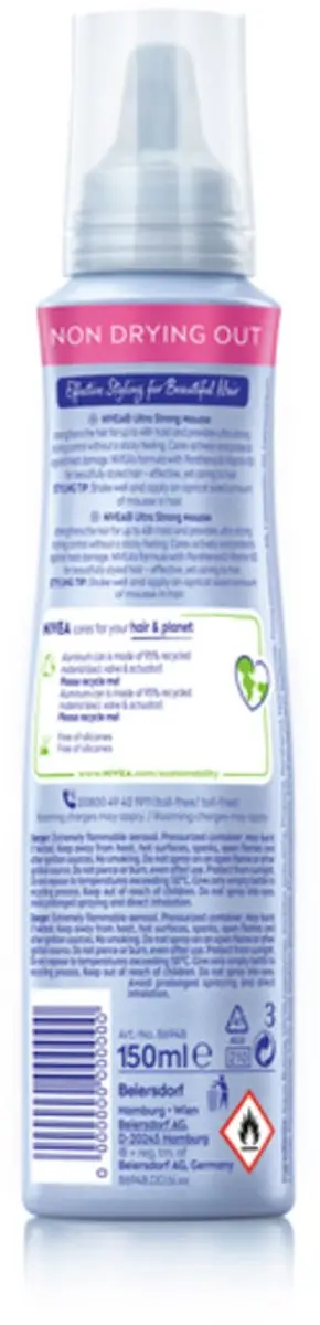 NIVEA Styling Mousse Hold 5 Ultra Strong 450ml