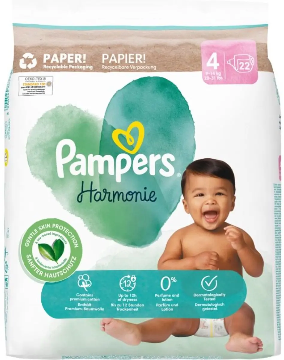 Pampers Harmonie Luiers Maat 4