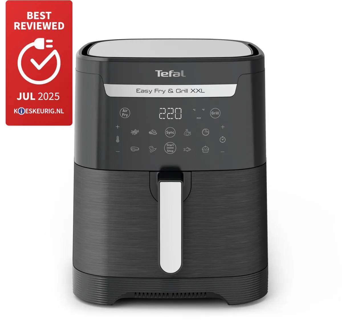Tefal Easy Fry & Grill XXL EY8018 Airfryer 6.5L - 1650W - Zwart