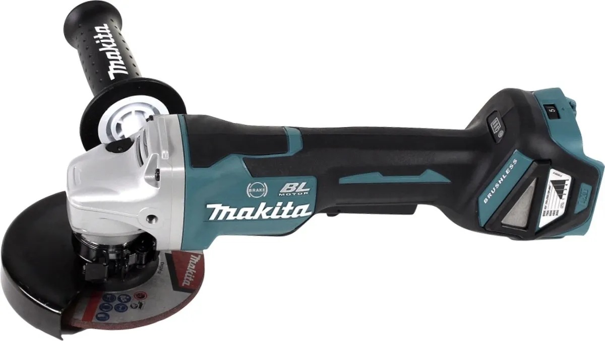 Makita DGA 517 G1 Haakse Slijper 18V 125mm - 1x Accu 6.0Ah