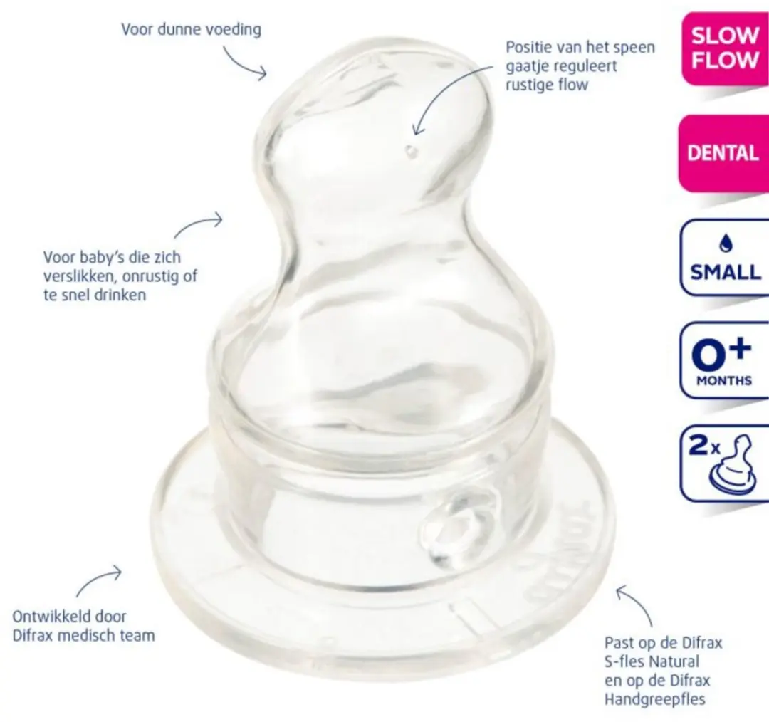 Difrax Flessenspeen Dental PreMature/Small - 20 Stuks