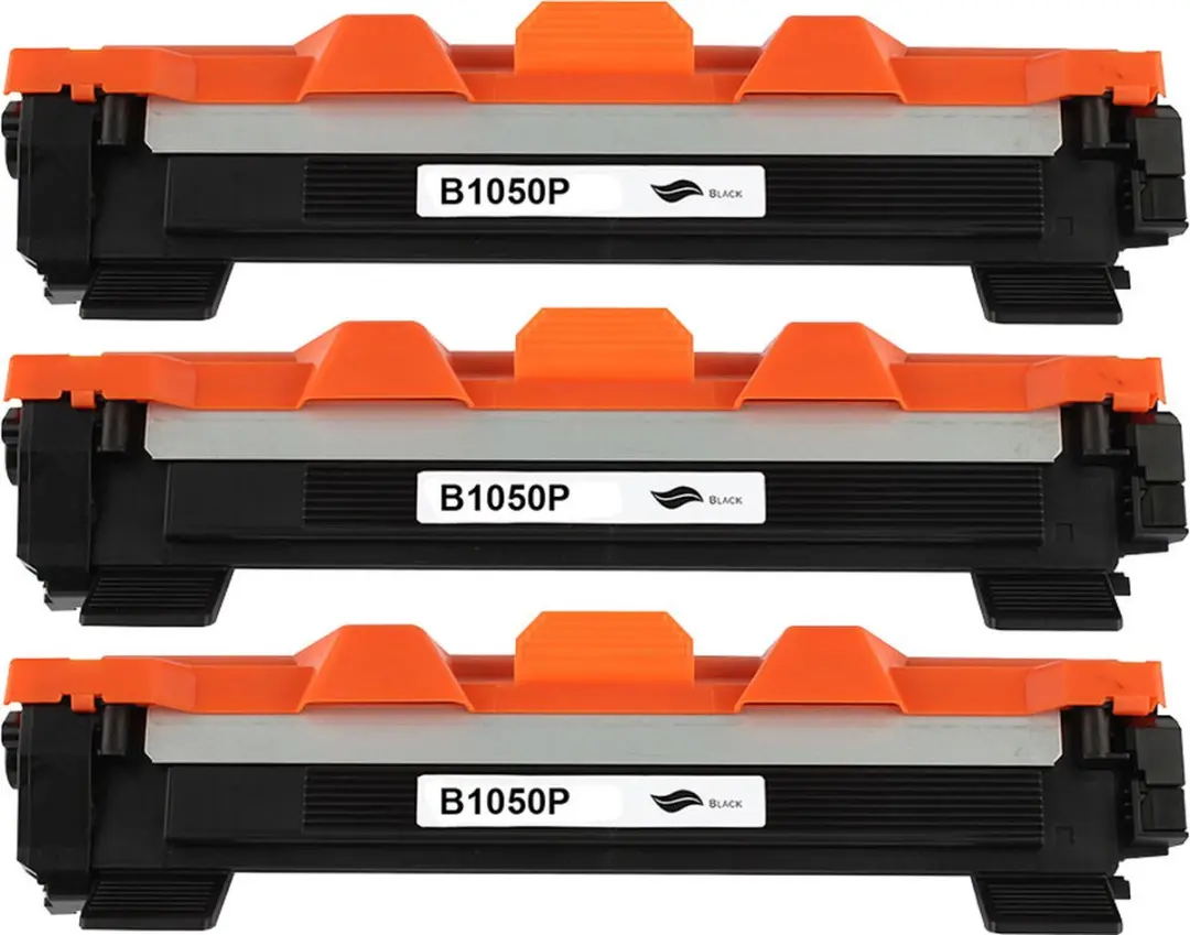 Brother TN-1050 Toner Zwart - 3 Stuks (3.000 Pagina's)