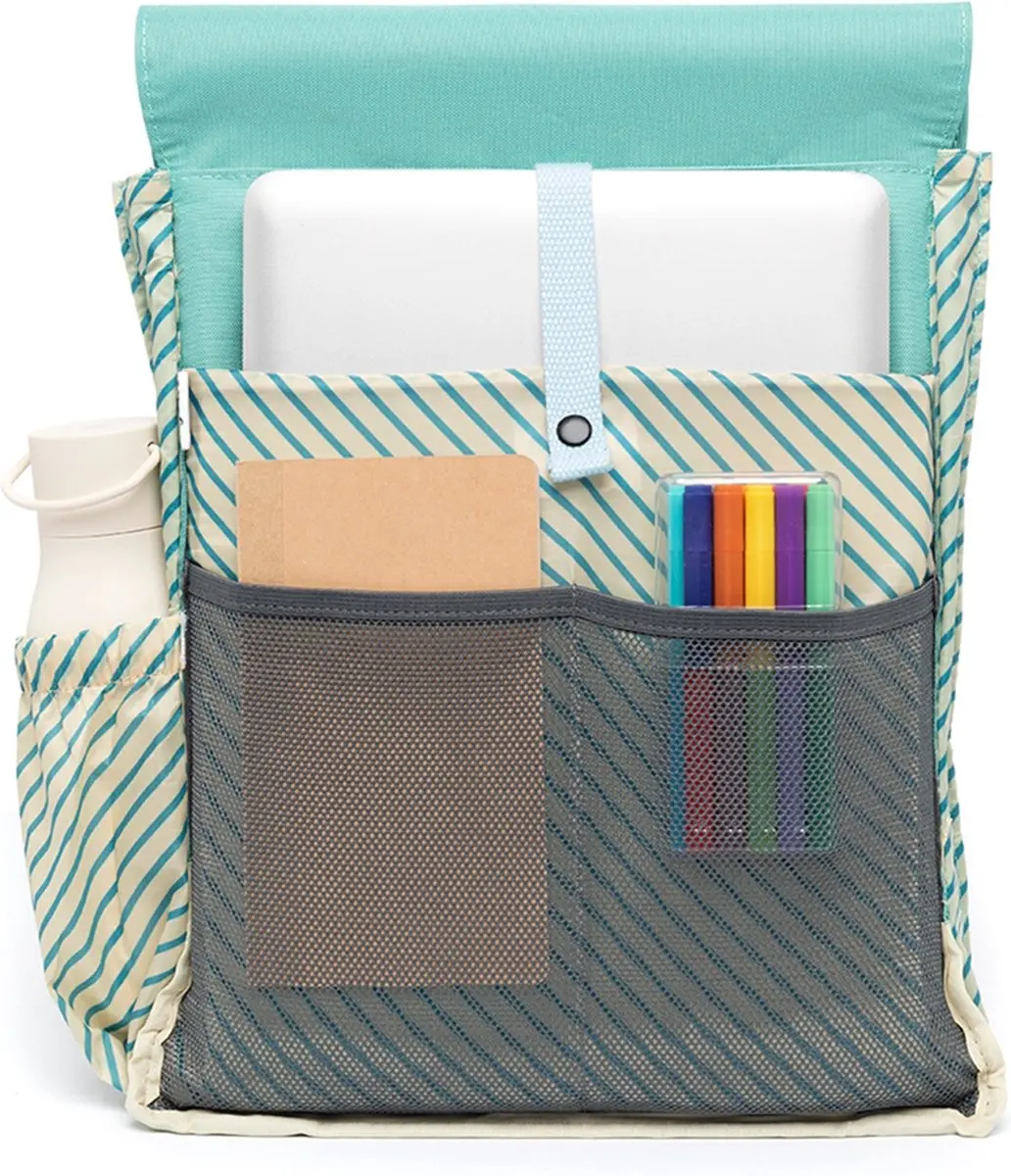 Lefrik Handy Mini Stripes Laptophoes - 13 inch - Groen