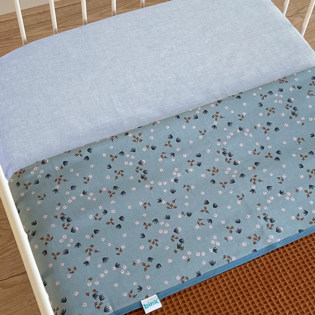 BINK Bedding Boaz Ledikantlaken 100x150cm - Blauw