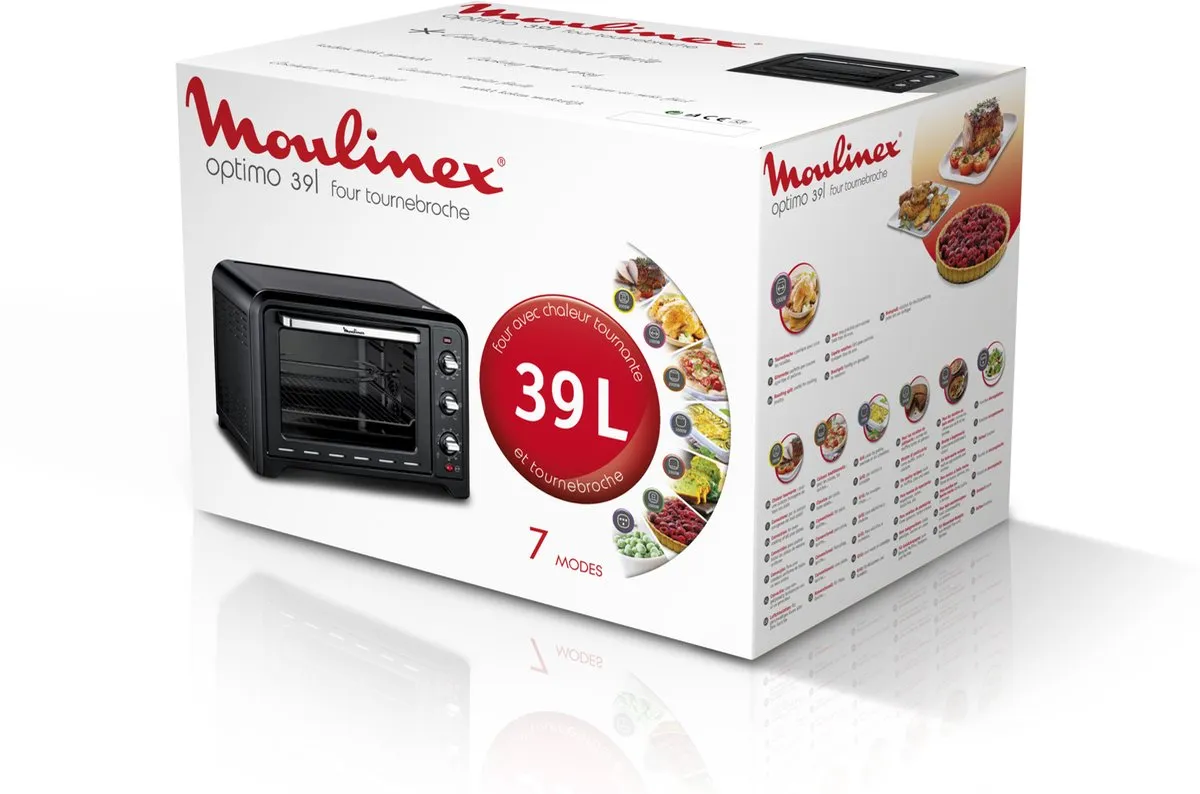 Moulinex Tournebroche Optimo OX485810 Mini Oven 39L - 2000W - Zwart