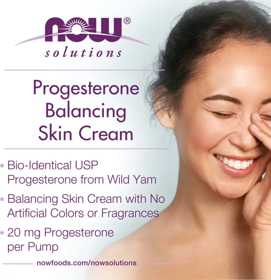 Now Foods Progesterone Wild Yam Huidcrème 85g