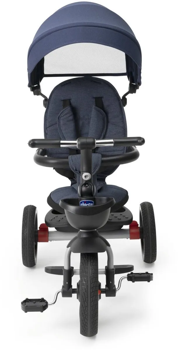 Chicco 4-in-1 Opvouwbare Driewieler - Zwart/Blauw/Grijs - afbeelding 6 van 6