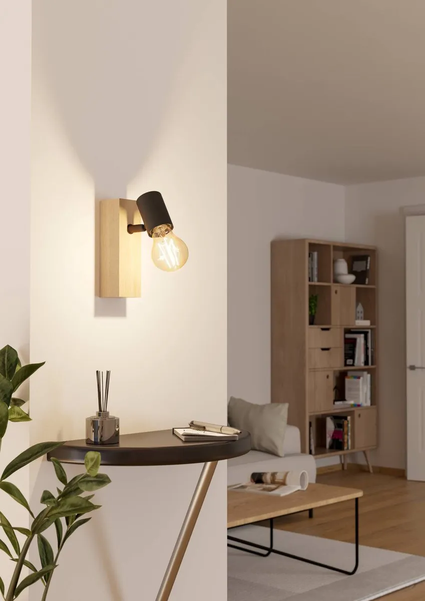 Eglo Townshend 3 Spot E27 - Bruin/Zwart