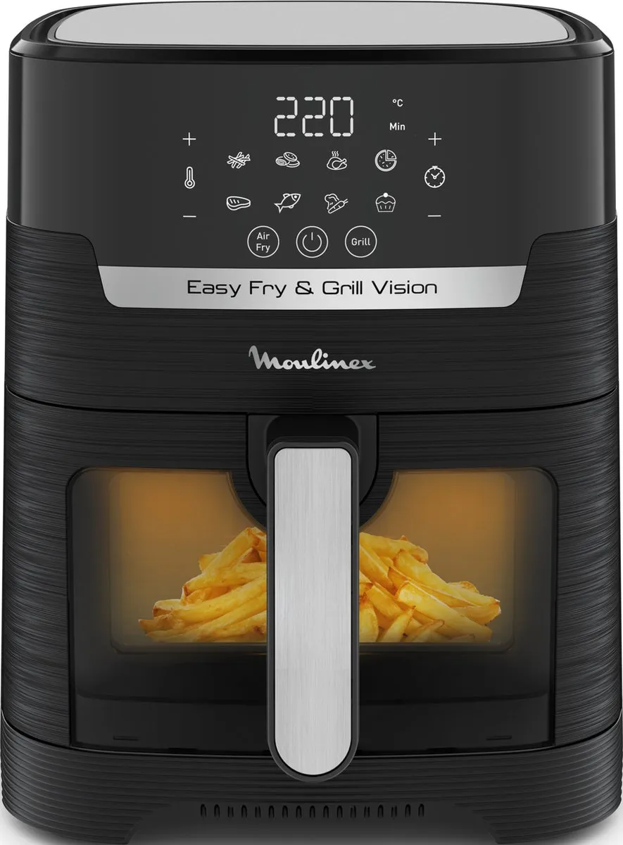 Moulinex Easy Fry & Grill Vision EZ506820 Heteluchtfriteuse 1550W - 4,2L Zwart