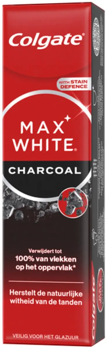 Colgate Max White Active Charcoal Tandpasta 75ml - 3 Stuks
