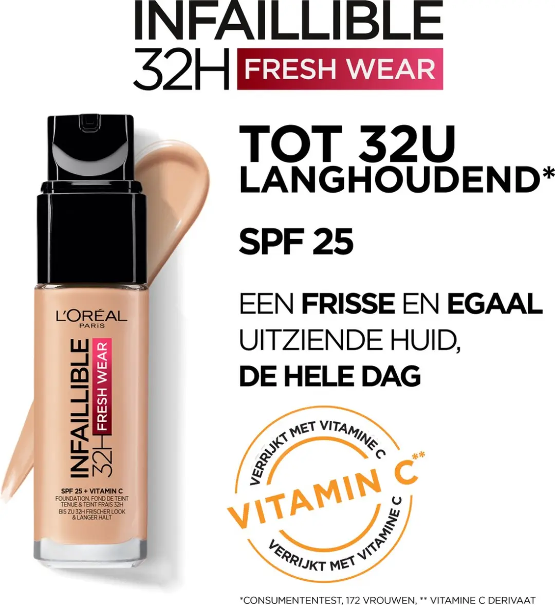 L'Oréal Paris Infaillible 32H Fresh Wear Foundation 355 Sienna - 30ml