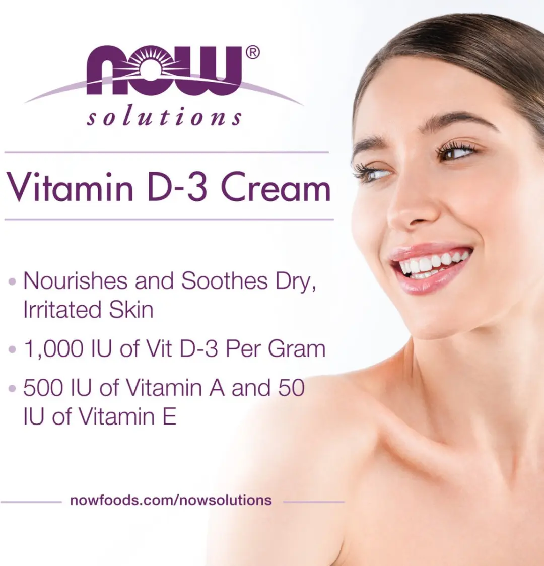 Now Foods Vitamine D3 Crème 118ml