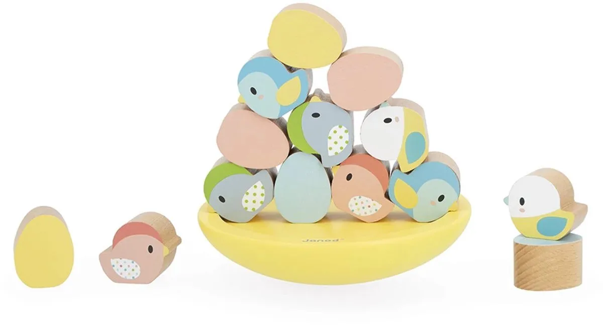 Janod Pure Vogel Balansspel 5146 - Multicolor