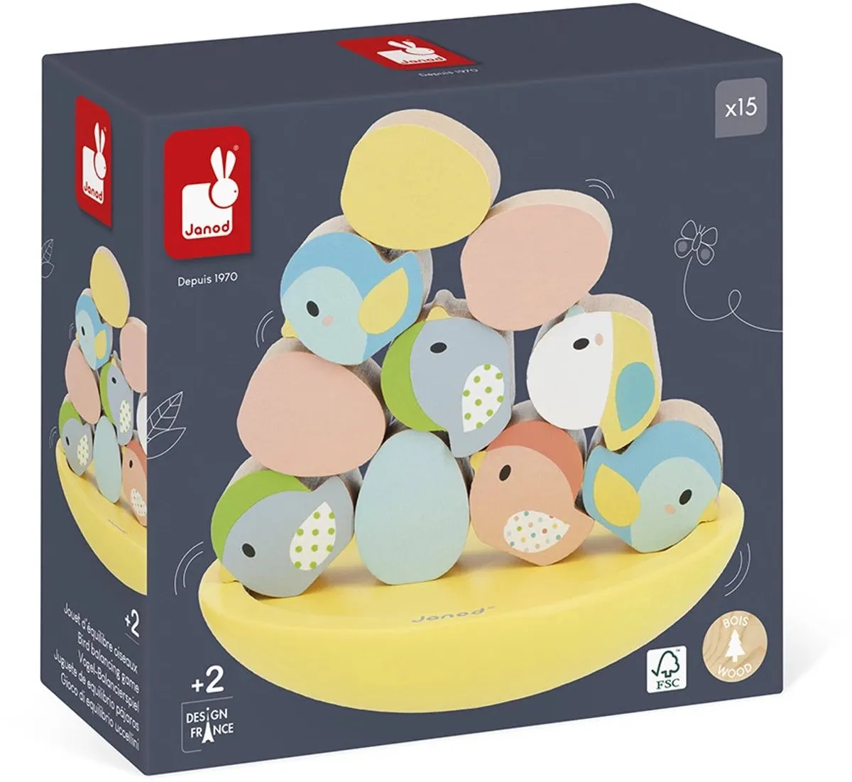 Janod Pure Vogel Balansspel 5146