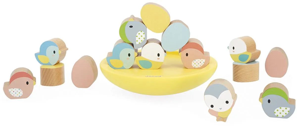 Janod Pure Vogel Balansspel 5146 - Multicolor