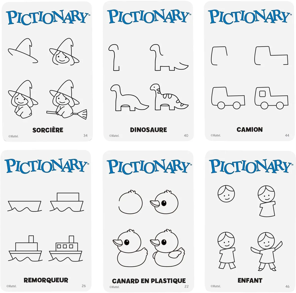 Mattel Games Pictionary Frans Editie JDX98 - Bordspel