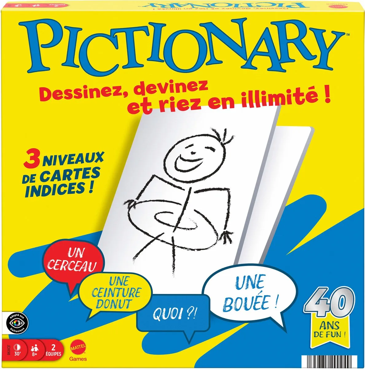 Mattel Games Pictionary Frans Editie JDX98 - Bordspel