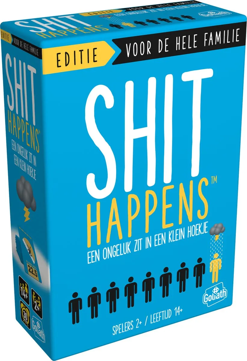 Goliath Shit Happens Familie Editie 14+ Kaartspel - 2-4 Spelers