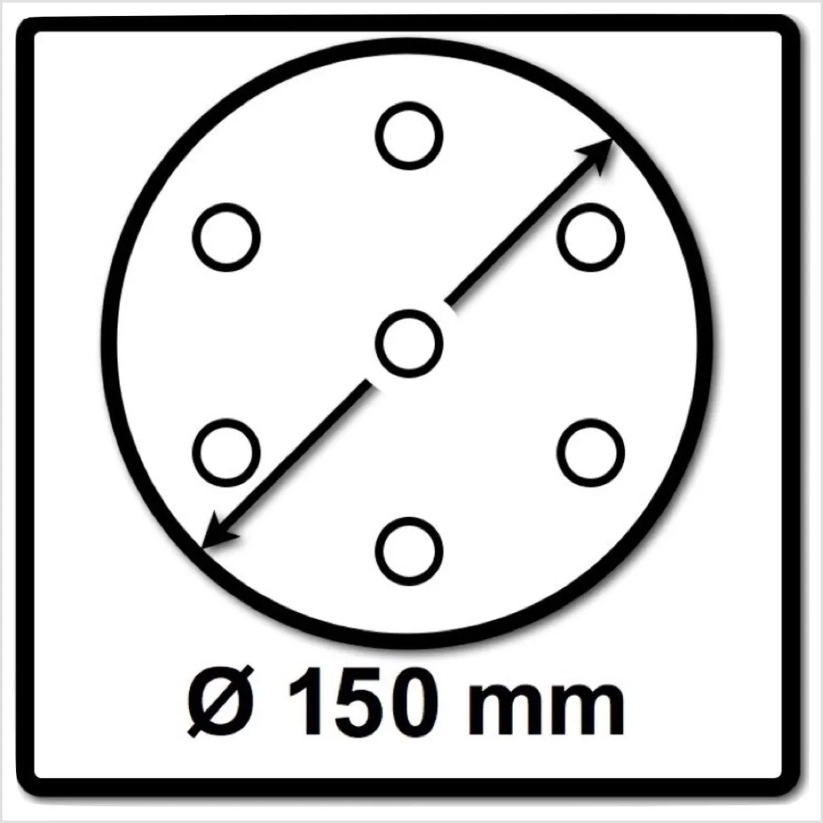 Makita 196684-1 Schuurzool 150mm - Zacht