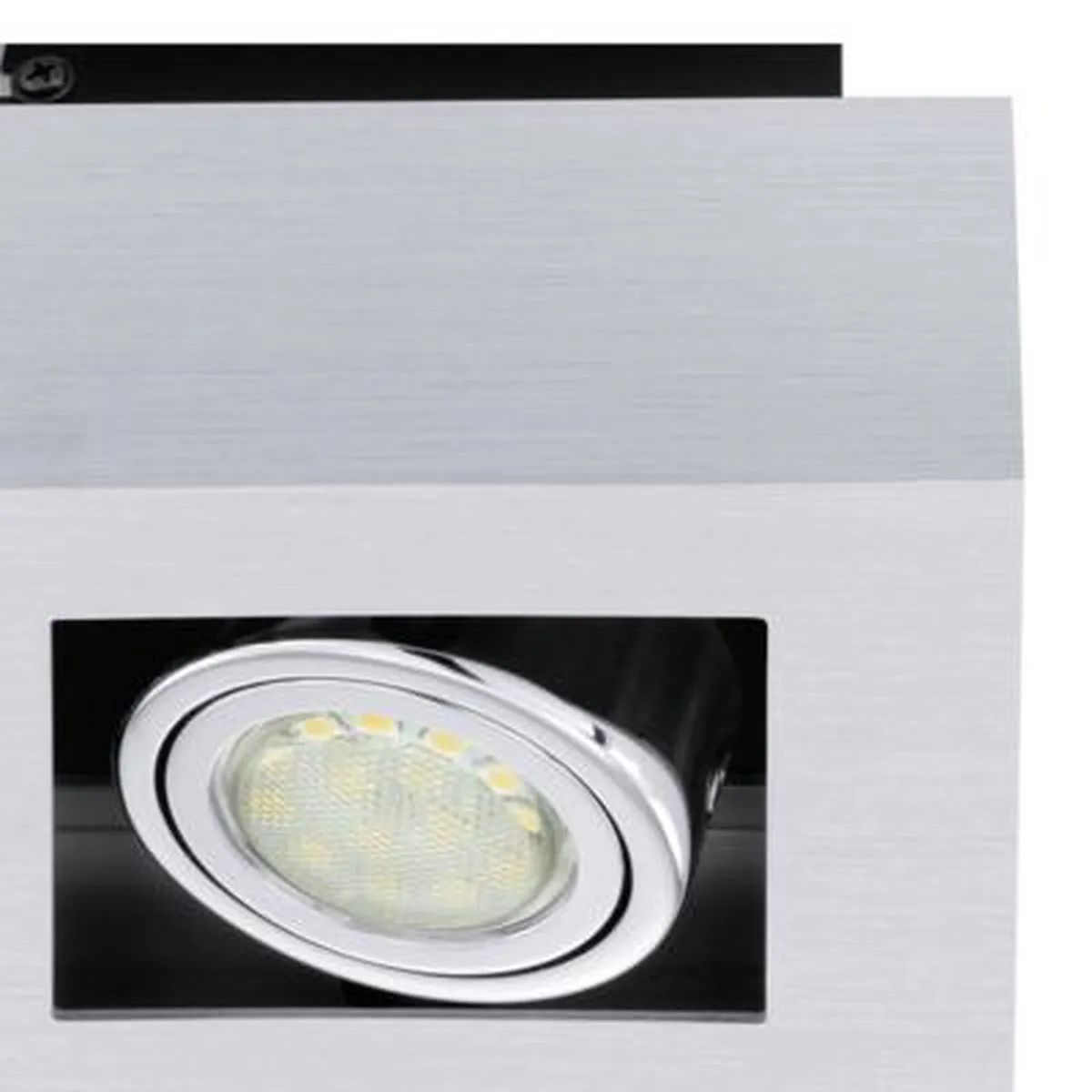 Eglo Loke 1 Opbouwlamp 4 Lichtpunten - Aluminium/Geborsteld Chroom/Zwart